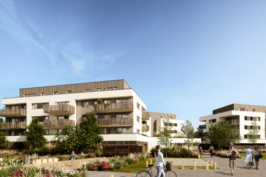 Perspective d'un programme immobilier à Lutterbach