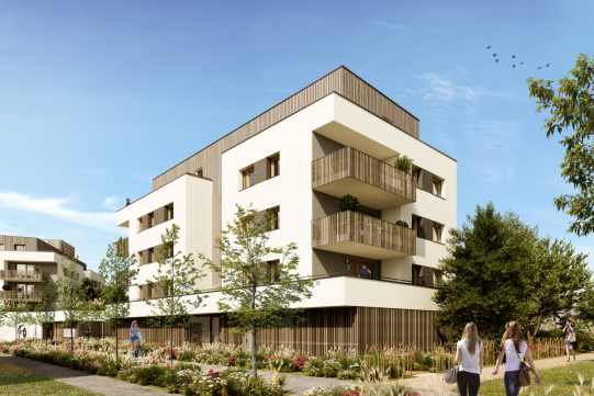 Perspective d'un programme immobilier à Lutterbach